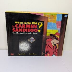 Vintage Where In The USA Is Carmen San Diego Board Game